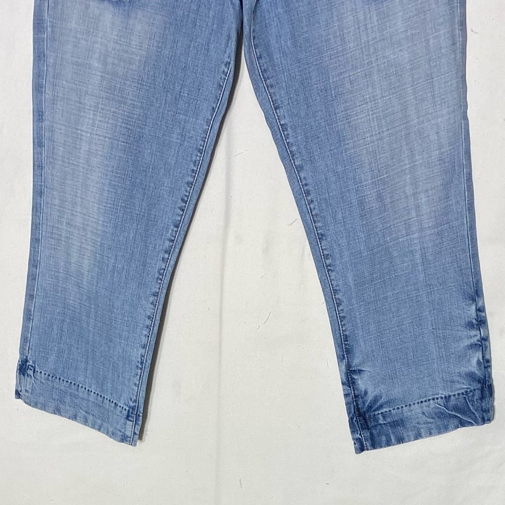 Vintage Tommy Hilfiger Denim Light Wash Resa Capri Ragged Aged Wash 28 - Picture 9 of 13